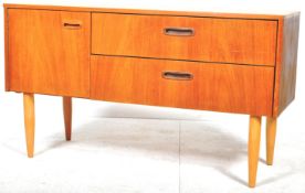 MID 20TH CENTURY DANISH INFLUENCE TEAK WOOD SIDEBOARD