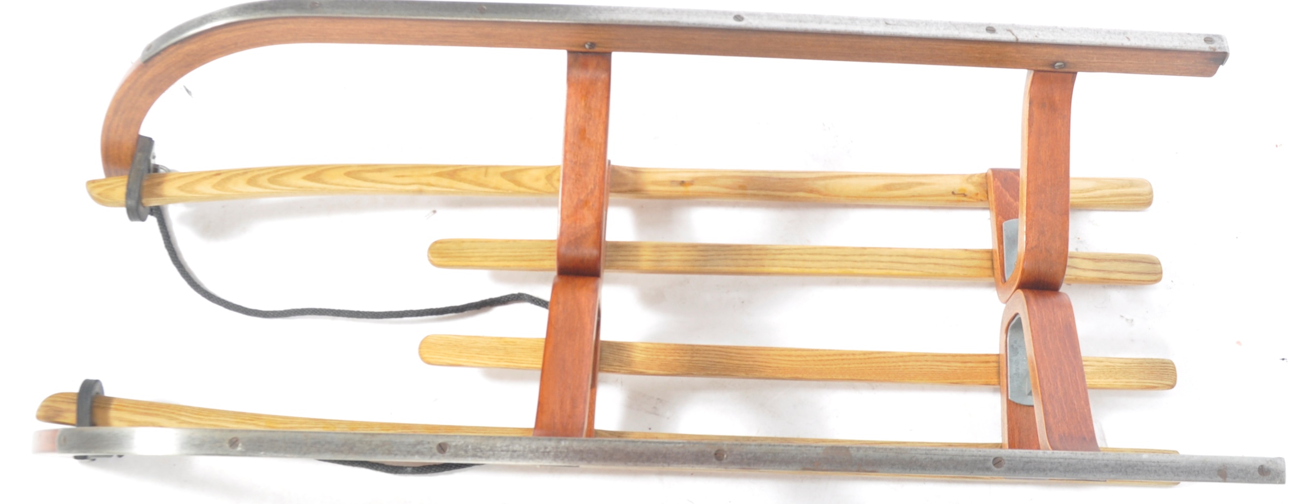 VINTAGE BENTWOOD AND OAK SLED / BOBSLEIGH BY PLAYCOMB - Image 4 of 5