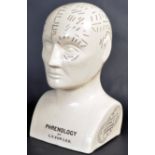 VICTORIAN MANNER LN FOWLER CERAMIC PHRENOLOGY HEAD