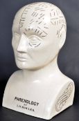 VICTORIAN MANNER LN FOWLER CERAMIC PHRENOLOGY HEAD