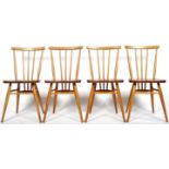 ERCOL - MODEL 608 ALL PURPOSE CHAIR - MATCHING SET OF FOUR