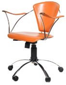 CONTEMPORARY ITALIAN SWIVEL OFFICE DESK CHAIR