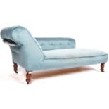 19TH CENTURY VICTORIAN CHESTERFIELD CHAISE LOUNGE