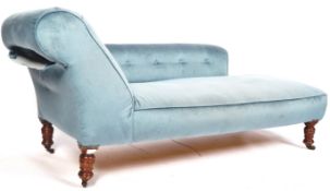 19TH CENTURY VICTORIAN CHESTERFIELD CHAISE LOUNGE