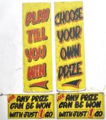 HOOK A DUCK - SELECTION OF HAND PAINTED SIGNAGE