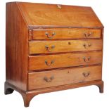 LARGE 18TH CENTURY GEORGE III MAHOGANY BUREAU