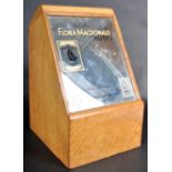 FLORA MACDONALD OAK CASED FIVE DRAWER NEEDLE CASE