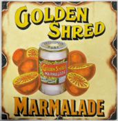 GOLDEN SHRED MARMALADE - LARGE OIL ON BOARD ADVERTISING SIGN