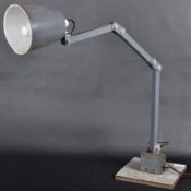 MEMLITE - 1950'S MID CENTURY INDUSTRIAL FACTORY DESK LAMP