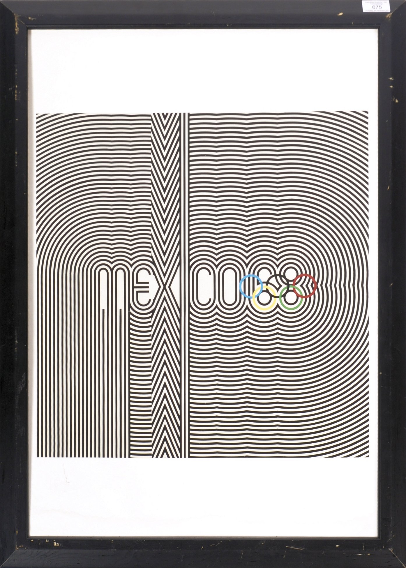 ORIGINAL MEXICO 1968 OLYMPICS POSTER DESIGNED BY WYMAN & VAZQUEZ