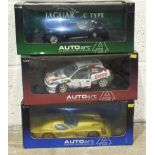 Auto Art, Racing Division Toyota Corolla, Performance Panoz Esperante GTR-1 and one other, in poor