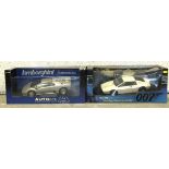 Auto Art, 007 "The Spy Who Loved Me" Lotus Esprit and Lamborghini Diablo, (both boxed), (a/f), (2).