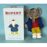 A modern Steiff Rupert Classic 'Edward Trunk' limited-edition figure no.199/1500, with CofA, (