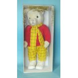 Merrythought, a large limited-edition Rupert the Bear, with tag in original box, 50cm high,