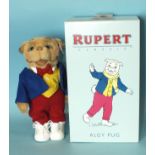 A modern Steiff Rupert Classic 'Algy Pug' limited-edition figure no.674/1500, with CofA, (boxed).