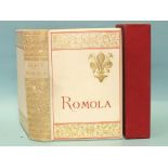 Eliot (George, pseud: Marian Evans), Romola, new edn, with 20 photographic views of Florence,