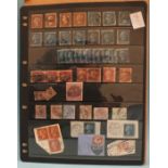 A selection of used Queen Victoria Great British stamps on a stock page, with values to 5/-.