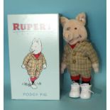 A modern Steiff Rupert Classic 'Podgy Pig' limited-edition figure no.674/1500, with CofA, (boxed).