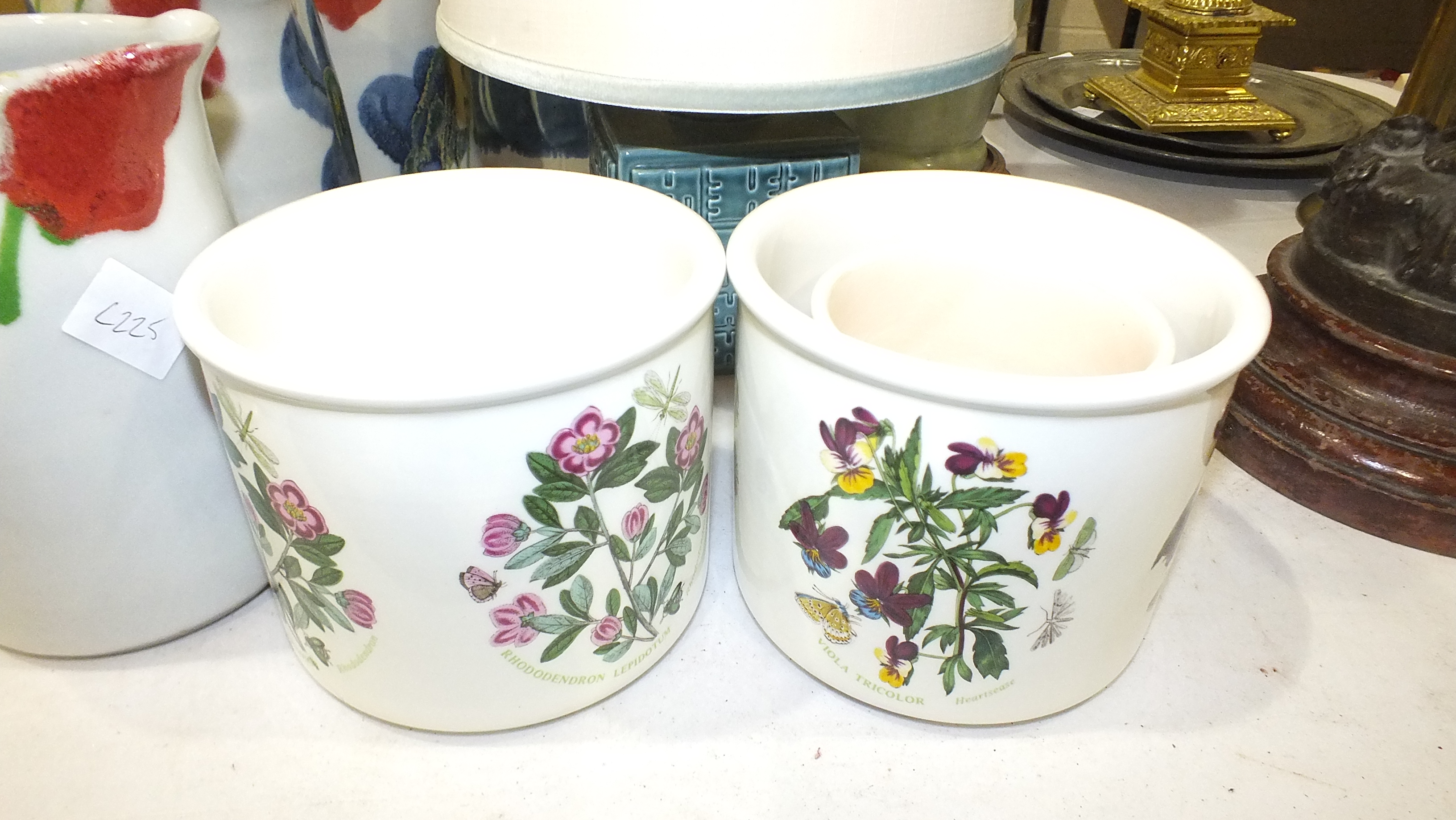 Three studio pottery jugs by Martin Homer, 15cm high, (one with chipped spout), a Poole Pottery cube - Image 5 of 5