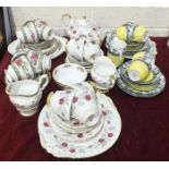 Twenty-one pieces of Paragon Fascination tea ware, nineteen pieces of Paragon Tree of Kashmir tea