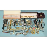A large quantity of assorted wrist watches.
