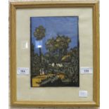 W.E.G, '24 M.F.H. RAF Ceylon 1947', a watercolour, initialled and titled in mount, 22 x 15cm,