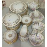 Forty-eight pieces of Royal Grafton 'Regency' decorated dinnerware and twenty-two pieces of Royal