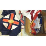 A collection of various naval flags and pennants.