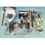 A large quantity of assorted wrist watches.