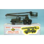 Dinky Supertoys, 667 Missile Servicing Platform Vehicle, (boxed with one piece of card inner