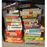 A collection of 1970's/80's children's board games, etc.