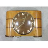 A 1930's wood case mantel clock, 'Metamec Electric', 18 x 28cm, a Panasonic HDC-Sx5 video camera,