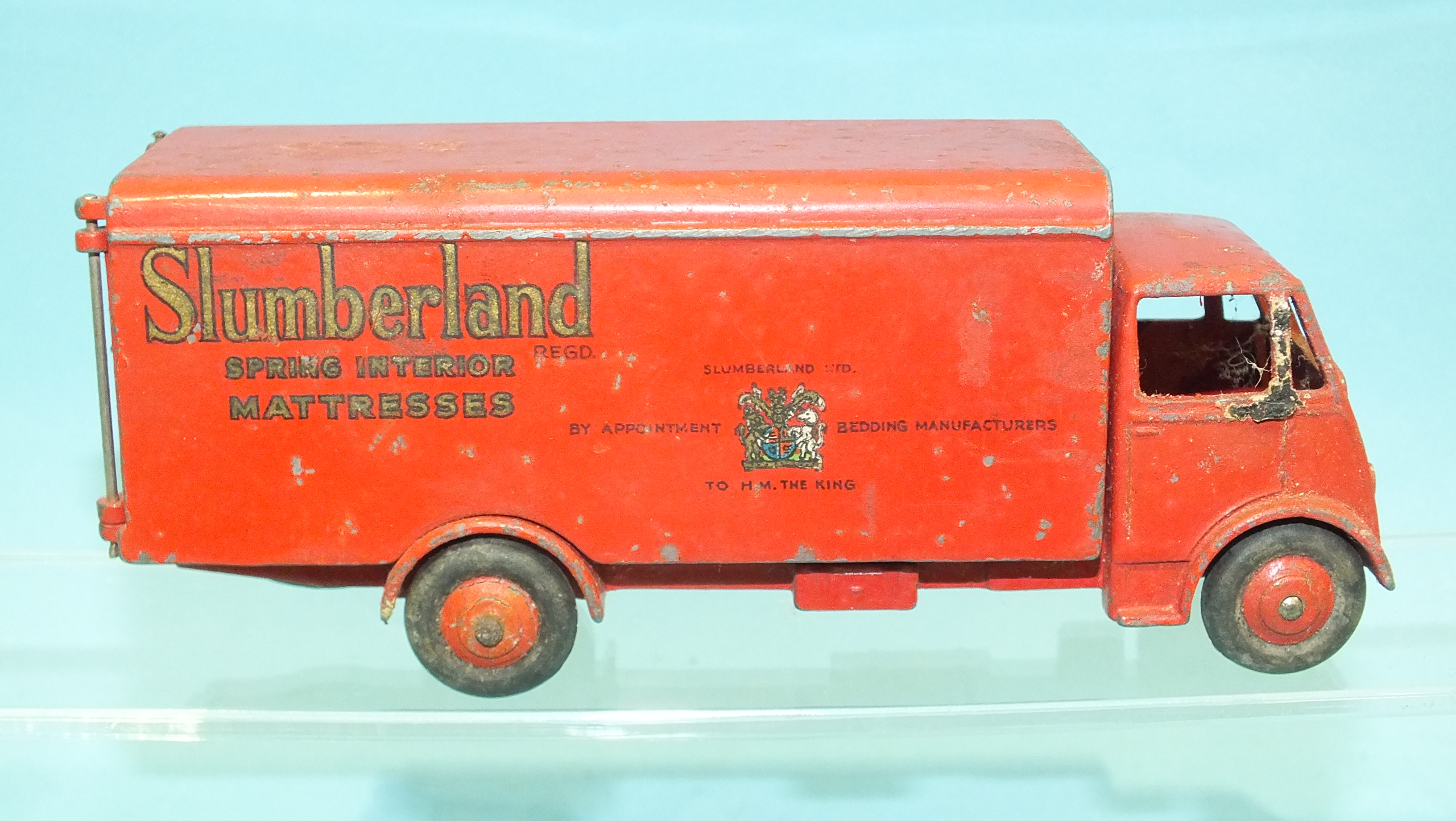 Dinky Toys, 514 Guy Van 'Slumberland', 441 'Castrol' Petrol Tanker and other Dinky diecasts, (play- - Image 2 of 3