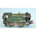 Hornby O gauge, c/w No.1 Special GWR 0-4-0 tank locomotive RN5500, (a/f, worn, screw replaced).