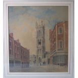 G N Bruton ST STEPHENS CHURCH, BRISTOL Signed watercolour, dated 1822, 41.5 x 37cm.