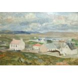 Rupert Shephard (1909-1992) CONNEMARA VILLAGE Signed oil on board, dated 1946, inscribed with