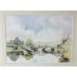 Marion Harbinson (20th century) RIVER DART, TOTNES Signed watercolour, 33 x 46.5cm, titled in pencil