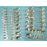 A canteen of silver cutlery by Poston Products Ltd and A E Poston & Co, Sheffield 1959-1962,