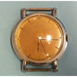 International Watch Co, c1950's, a gentleman's wrist watch, the champagne dial with '12' and dart