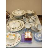 A collection of Royal Doulton 'Larchmont' tea and dinner ware, approximately fifty pieces and