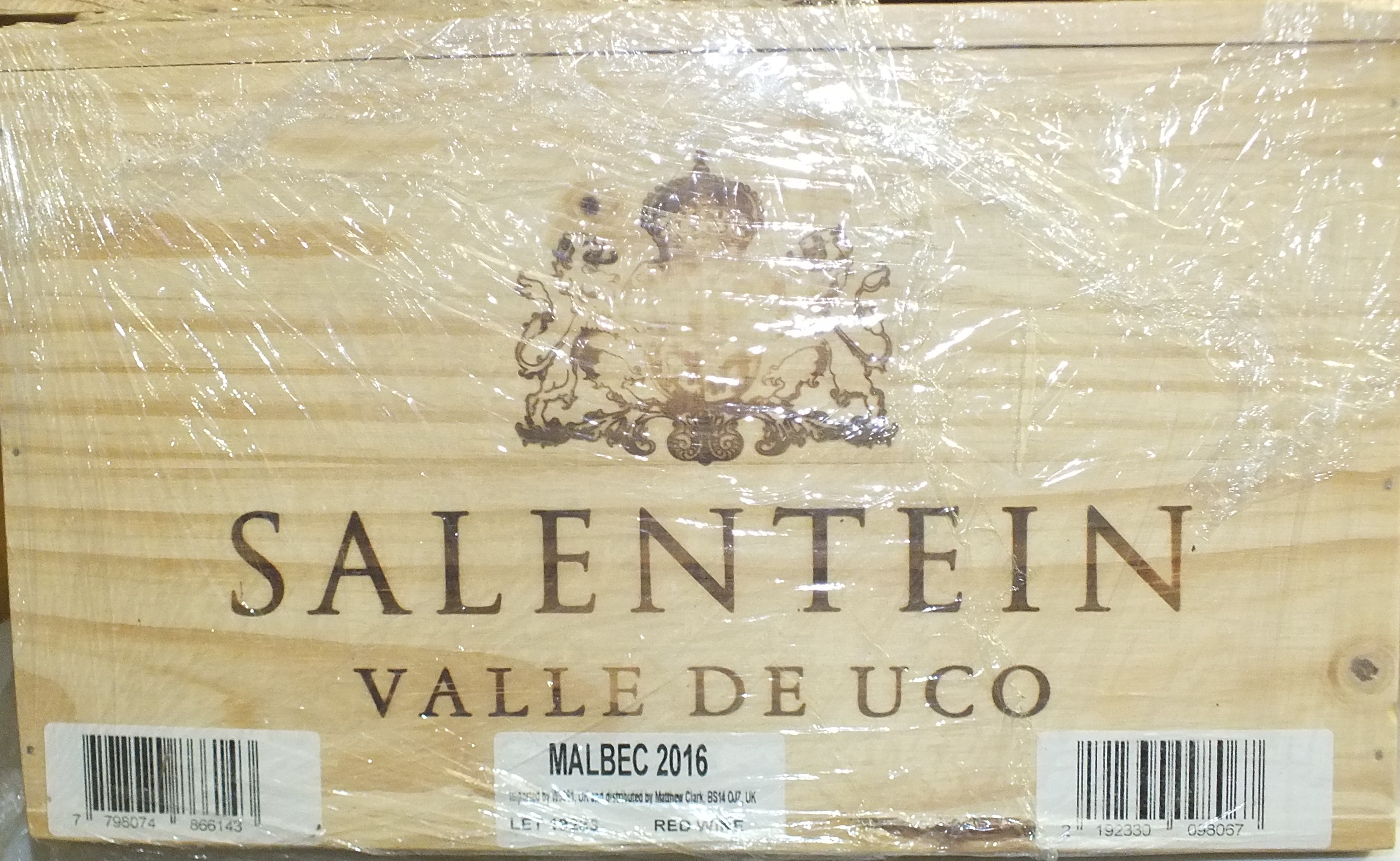 Salentein Valle de Luco, Primus Malbec 2016, six bottles in original wooden crate, (6).