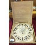 A Sir W Thomson's Patent no.7472 compass card, 26cm diameter, in fitted box, by James White Glasgow,