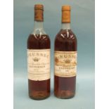 Rieussec Sauternes Chateau 1st Grand Cru Classé 1988, 1975, one bottle, (high-shoulder), 1983, one