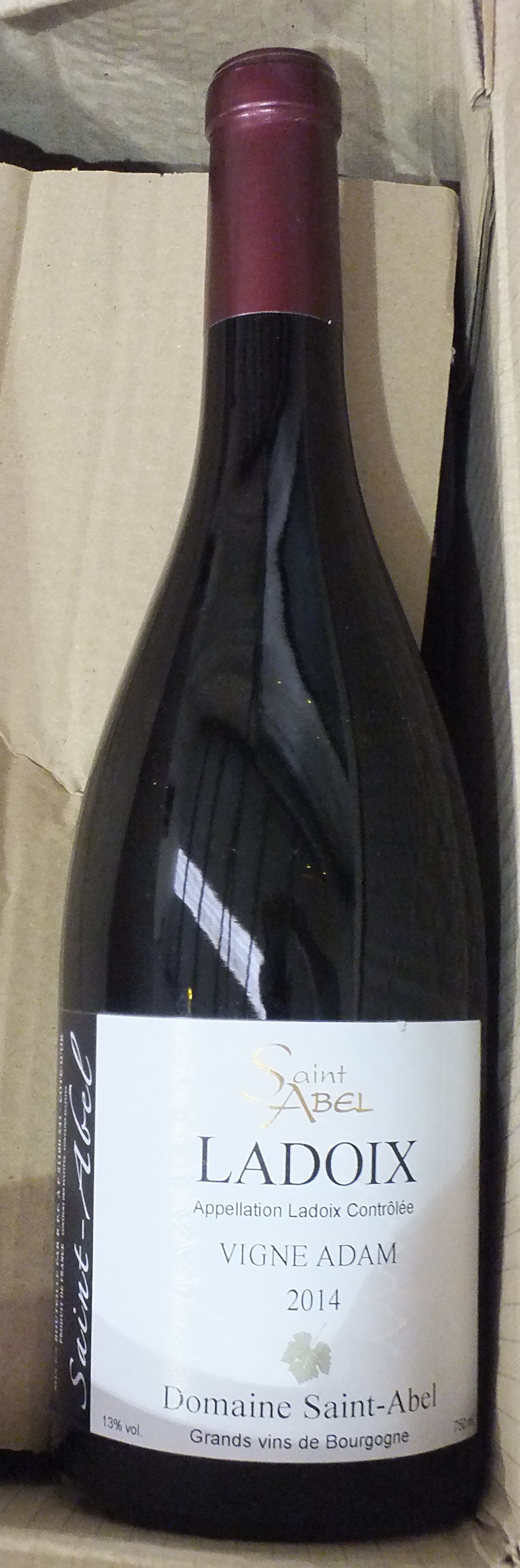 Domaine Saint-Abel, Ladoix Vigne Adam, 2014, four bottles, (4).