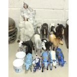 A Beswick model 'Bois Roussel Racehorse', grey gloss, another, 'Shetland Pony' (woolly Shetland