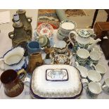 A Midwinter coffee service, approx 32 pieces, in good condition and other ceramics and miscellanea.
