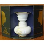 Kaiser-Porcelain Ltd, a limited edition The Royal Silhouette Vase with COA in presentation box.