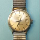 A Tissot Visodate automatic Seastar Seven steel-cased gent's wrist watch, 32mm wide.