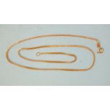 An 18ct yellow gold foxtail link neck chain, 41cm, 4.3g.