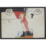 After George Guest, 'The Question Why?', a limited-edition coloured print, 53 x 76.5cm, signed,